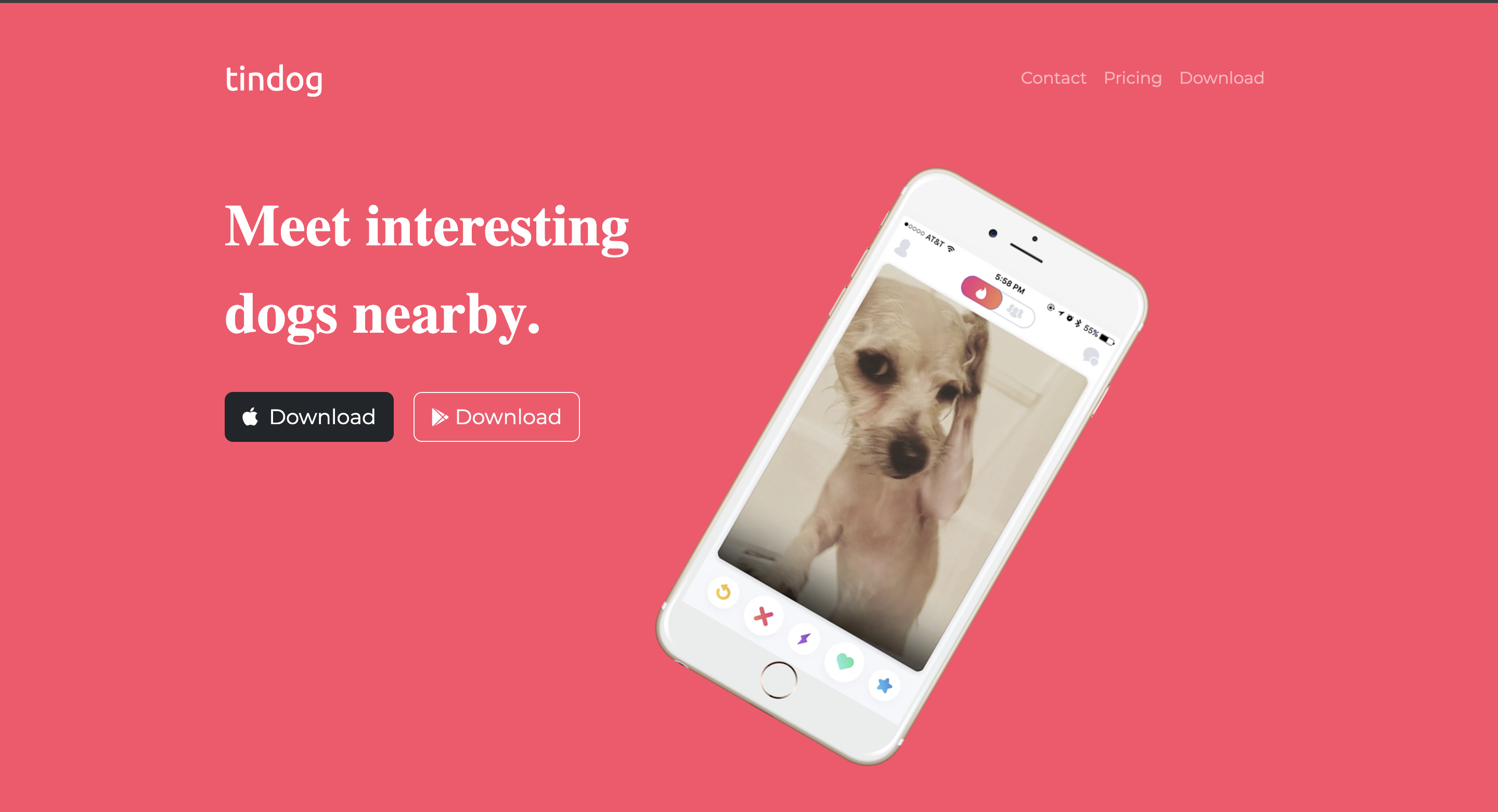 Tinder for Dogs Demo Site